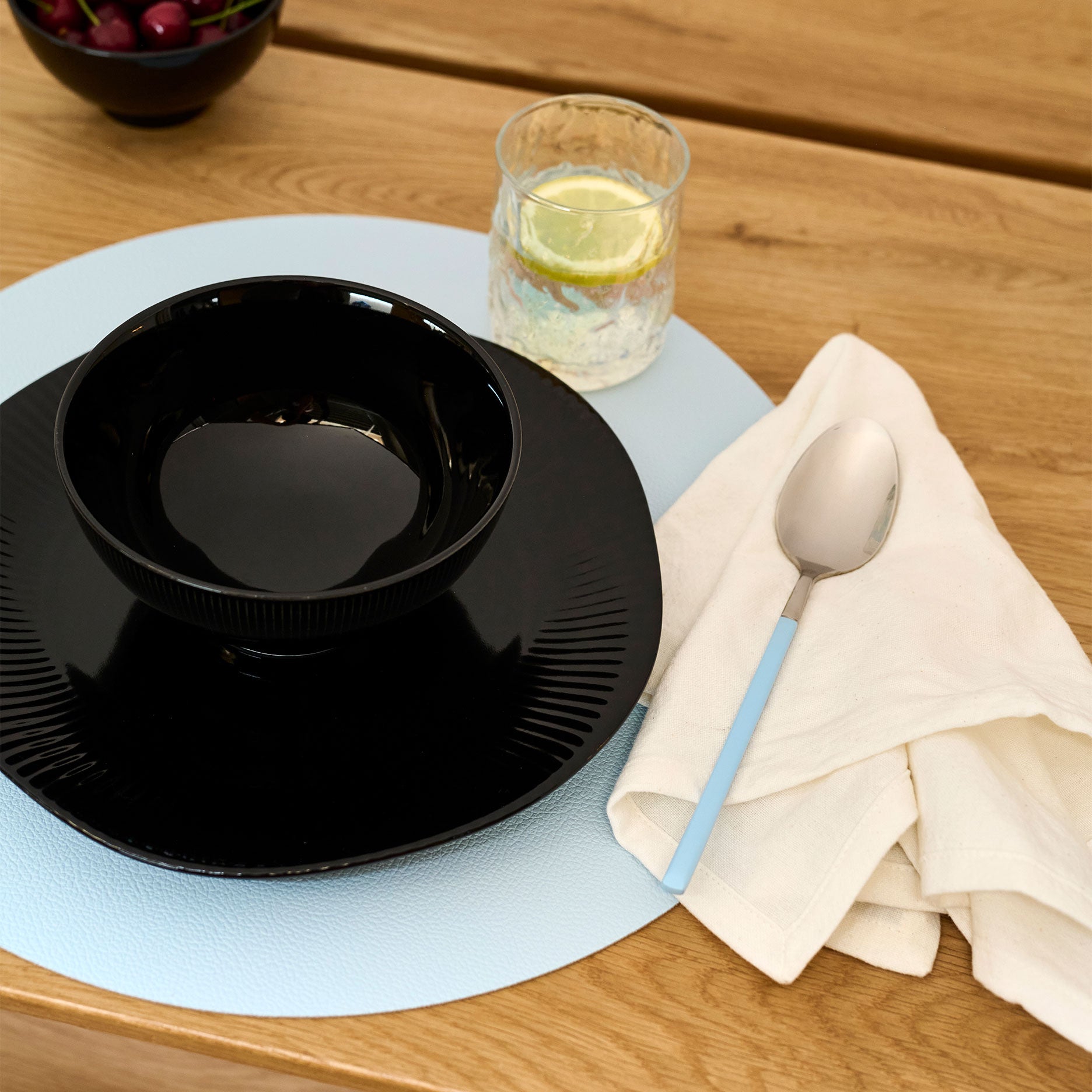 Vendbar dækkeserviet Ø38 cm